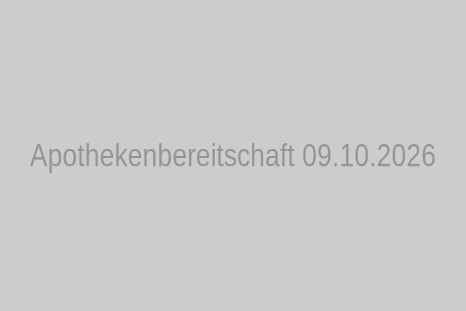 Apothekenbereitschaft 09.10.2026